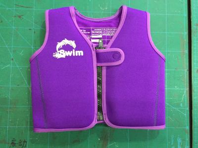 China Original Children 'S Swim Jacket /  Non - Removable Neoprene Swiming Vest for sale