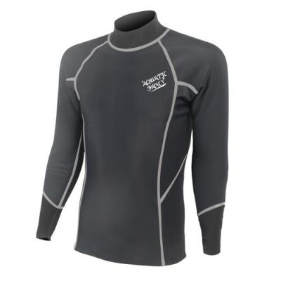 China Black 3mm Wetsuit Jacket / Neoprene Surf Scuba Diving Suit Rash Guard for sale