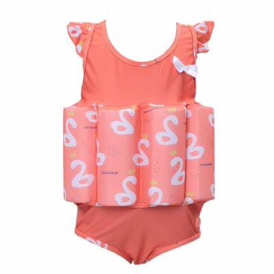 China Pink Neoprene Floatation Girls Float Suit / Swimming Floating Vest For Kids for sale