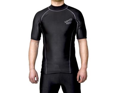 China Men'S Short Sleeve Rash Guard Swim Shirt UV Sun Protection UPF 50+ for sale