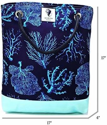 China Colorful 2mm Soft Neoprene Waterproof Beach Bags / Women'S Tote Handbags for sale