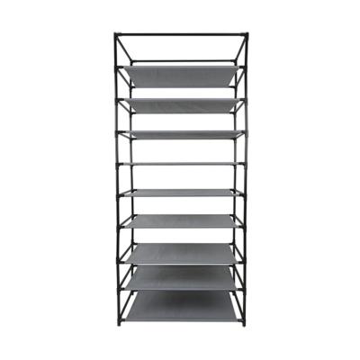 China Collapsible White Shoe Rack (Height) {Recycled Material} Adjustable Save Space Fabric Covered for sale