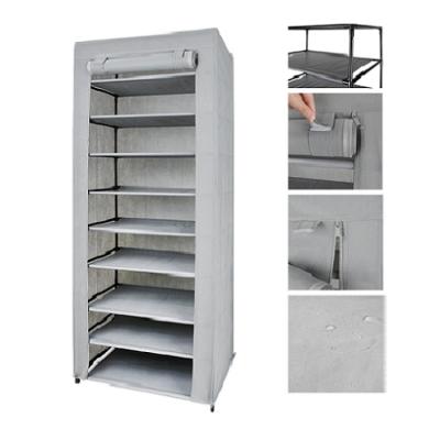 China Plastic Organizer Shoe Rack Storage Cabinet Connectors (Size) {Testing Report Passed} Adjustable Portable Double Row for sale