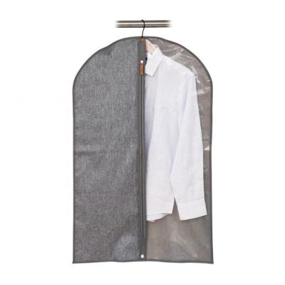 China All Star Logo Polyester Linen Garment Cover Viable Custom Suit Bag Hanging Closet Organizer for sale