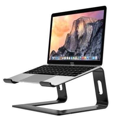 China Ergonomic Aluminum Aluminum Laptop Riser Stand Adjustable Notebook Stand Notebook Holder Stand with Heat-lead for sale