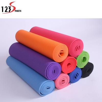 China Good Exercise OEM High Density Promotional Price Printed PVC Mat Yoga Mat 4mm 6mm for sale