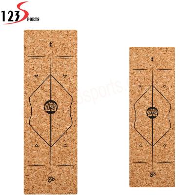 China Exercise Mat Customize Rubber Cork Yoga Mat for sale