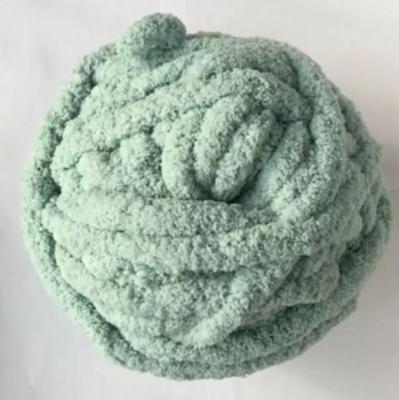 China Chunky Knit Luxury Large Velvet Baby Chenille Knitting Soft Blanket Washable Yarn Blanket Yarn Viable Giant Arm for sale