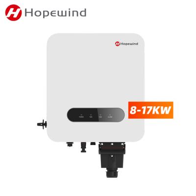 China HOPEWIND Solar Inverter 10KVA Grid Tie With WiFi 10KW Grid Tie Inverter Solar 3 Phase Inverter On Grid 8KW 325*380*177mm for sale