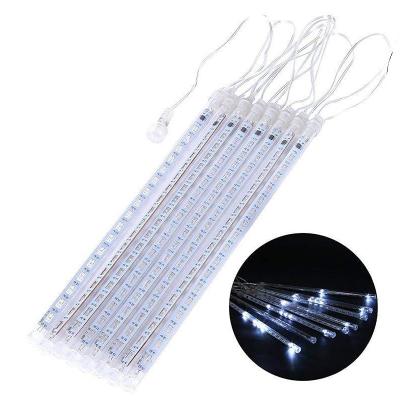 China Holiday Decoration 30CM Solar Power Led Meteor Christmas Lights Rain Drop Christmas Lights for sale