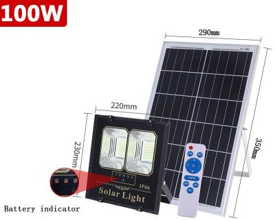 China ROAD Solar LED Flood Light IP65 Outdoor Waterproof Wall Light with Smart Remote Solar Power Floodlight for Garden Yard Lawn Pool for sale