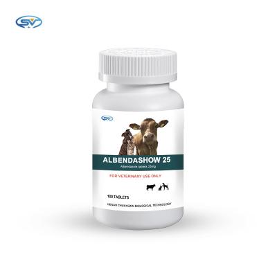 China 25mg Albendazole Veterinary Bolus Tablet Synthetic Anthelmintic for sale