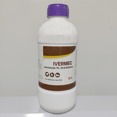 China Ivermectin 1% Oral Solution Medicine / Veterinary Medicine 1000ml For Animals for sale