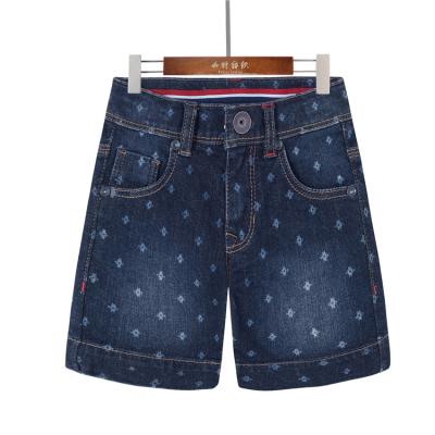 China Hot-selling soft summer baby cartoon shark fabric jeans kids boys boys loose short casual jeans for sale