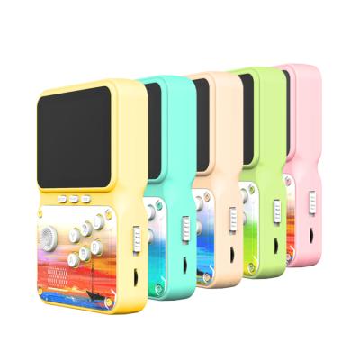 China JP09MD Macaroon 3Inch 2 Players Retro Game Console Handheld Game Player SOUP 500 in 1 video game gamepad 3.0