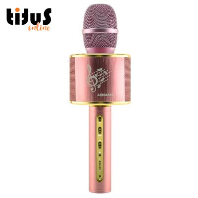 China Pink Handheld Singing Microphone YS66 Mic Karaoke Wireless Party Handheld Headphone Recorder Party Speakers With Mic Karaoke Wireless Microphone for sale