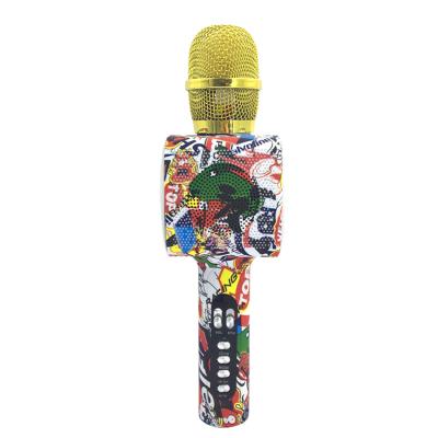 China Protable LY20C Fashion Design USB Karaoke Microphone Handheld Wireless Mobile Speaker Perfect Birthday Gifts For Kids for sale