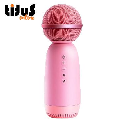 China Mini Exquisite MC001 Mini Handheld Mic Karaoke Music Wireless Party Microphone Karaoke Singer Speaker for sale