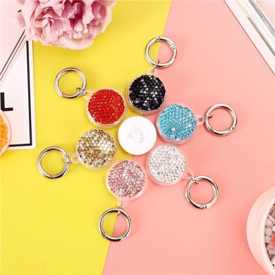 China MAKE UP Tracker Airtag Z005 Airtag Holder Jewelery Half Cover Shining Diamond Accessories Case for sale