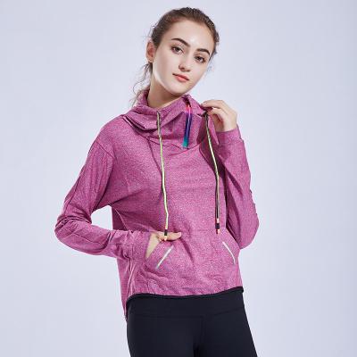 China Breathable Exercise Sports Gym Fitness Jacket Yoga Workout Women Zipper Top Yoga Jackets for sale