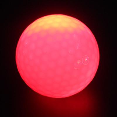 China Golf Game Hot Sale Customized High Quality Colorful Flashing Glowing Led Golf Ball for sale