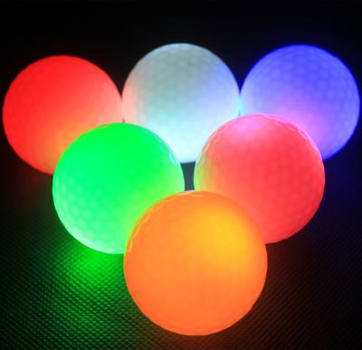 China Golf Game In Dark Glowing Electronic Led Glitter Golf Balls High Quality for sale