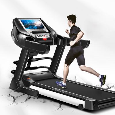 China Hot Sale New Eco-friendly Design Manufacturer Machine Equipment Large Commercial Running Smart Home Use Folding Motorized Fitness Treadmill for sale