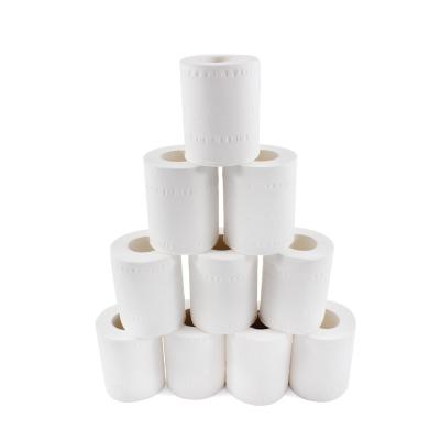 China Eco-Friendly For Hotels And Business Wholesale Soft White Tissue Paper Roll 3ply Toilet Paper Rolls Welcom OEM Orders Customized Package for sale