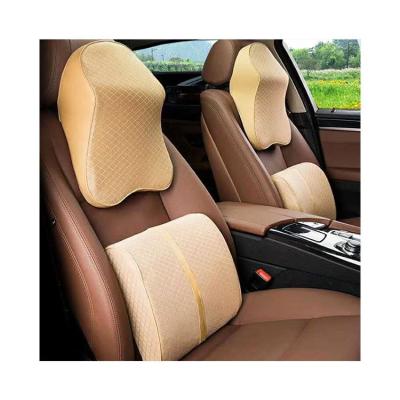 China Business/Small Memory Foam Neck Pillow Lumbar Support Travel Seat Neck Pillow Car Pillow Luxury Comfortable Car Accessories for sale