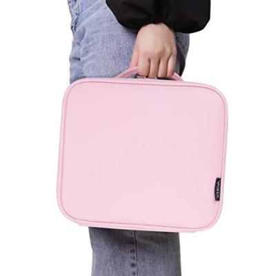 China Ailu Cosmetic Bag New Arrivals Fashion Makeup Bag Cosmetics For Professional Leather Cosmetic Storage Purse Hoodswop Bag Train Case Box for sale