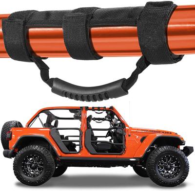 China IP Handle Specially Authorized Handmade Retractable Rear Seat Passenger Headrest Roll Bar Grab Handles Roll Bar Grab Handle Grips Set For Jeep for sale