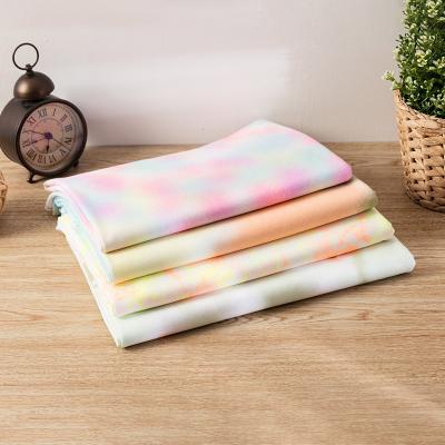 China Comfortable Hygroscopic Tie Dye Cotton Fabric For Sportswear And T-Shirt for sale