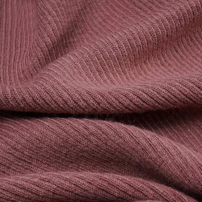 China Popular Knitted Textile Cotton Polyester Blend Rib Fabric for sale