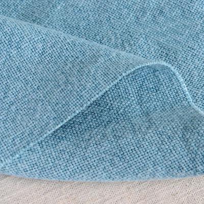 China Woven Plain Dyed 100% Linen Tweed Fabric For Coat for sale