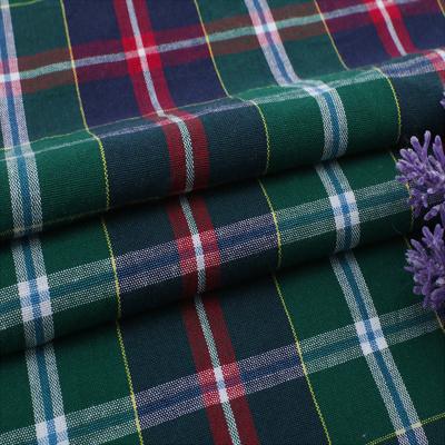 China Factory Wholesale Gingham Pattern Cotton Brushed Check Fabric for sale