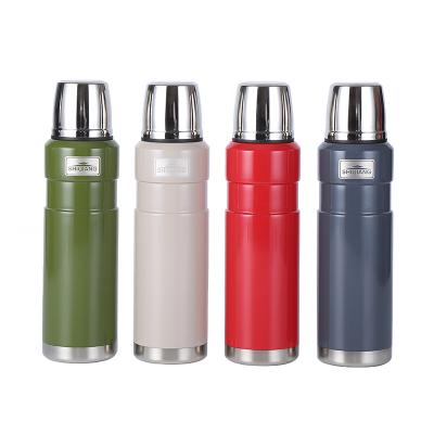 China Sustainable Portable 800ml Double Wall Insulated Thermos Stainless Steel Vacuum Flask for sale