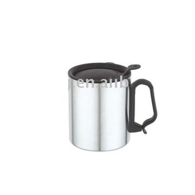 China Sustainable Hot Stainless Steel Double Wall Travel Stainless Steel Custom Insulated Coffee Mug With Handle And Lid for sale