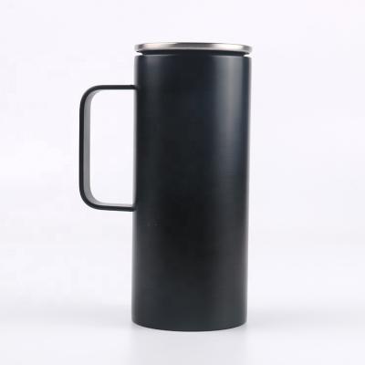 China Viable Wholesale 350ml Coffee Mugs Insulated Vacuum Stainless Steel Handle Tumbler Thermos Tea Cups for sale