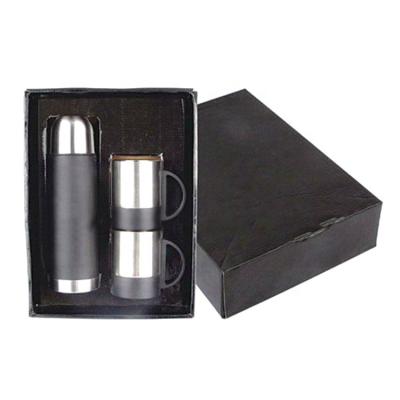 China Sustainable Souvenir Travel 500ml Vacuum Stainless Flask And Mugs Gift Set for sale