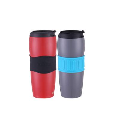 China Sustainable Metal Travel Water Double Wall Stainless Steel Drinking Coffee Mugs for sale