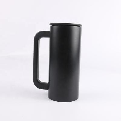 China Sustainable Stainless Steel Custom Travel Vacuum Thermal Mug With Handle for sale