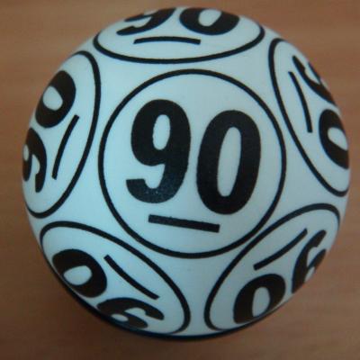 China (number 1-90) 38mm High Quality Bingo Ball Lottery Ball Game BINGO1-90 Ball for sale