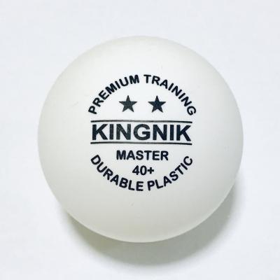 China ABS KINGNIK Training 40+ Plastic Head 2star White Premium Plastic Table Tennis Ball (100 Balls Per Bag) for sale