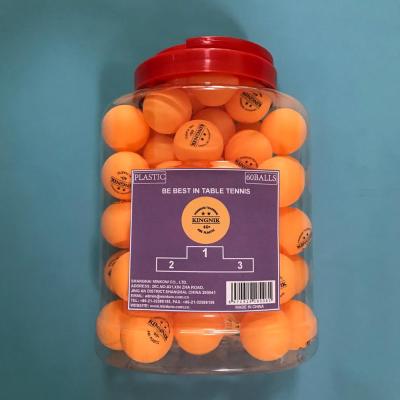 China KINGNIK 2 Plastic Star Orange Premium Plastic Training Table 40+ Tennis Ball (60 Balls Per Bottle) for sale