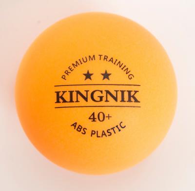 China KINGNIK 2 Premium Plastic Star Training 40+ Table Orange Plastic Tennis Ball (OEM, Custom Logo) for sale