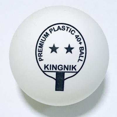 China 40+ ABS KINGNIK Sole White Plastic Bat Logo 2star Premium Plastic Training Table Tennis Ball (Real High Quality) for sale