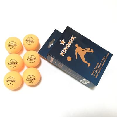 China Plastic Super Training Orange One Star KINGNIK Plastic Table 40+ Tennis Ball (6 BALLS PER BOX) for sale