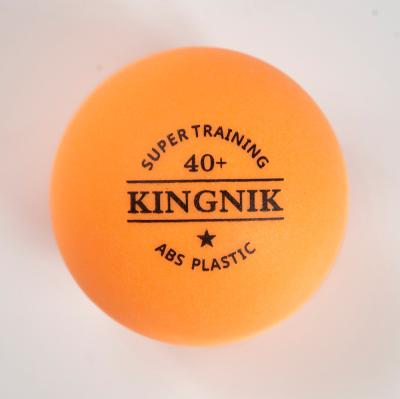 China KINGNIK Plastic One Star Plastic Table 40+ Super Training Tennis Ball, Orange (100 BALLS PER BAG) for sale