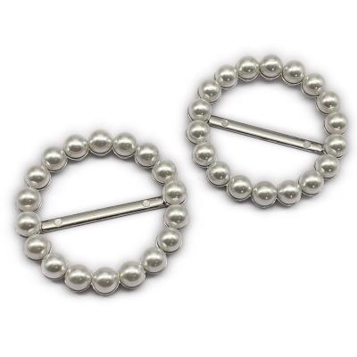 China ALLOY factory hot sale high quality decorative pearl zinc alloy belt buckle for decorative lady for sale