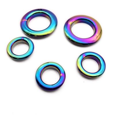 China Factory Supply Fashion Nickel Free Hot Mushroom Garment Colored Rainbow Metal Grommets for sale